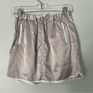 A is for Apple Girls 12 Iridescent Silver Skirt